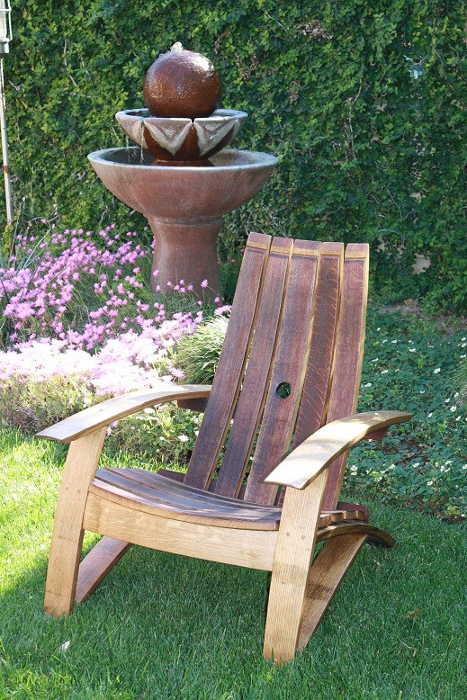  Stave Adirondack Chair Recycled Wood Oak Free Shipping Handcrafted