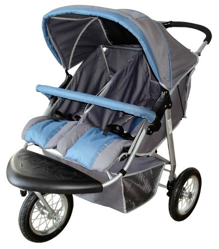 Double Jogging Stroller SWIVEL WHEEL Jogger 2 Twin NEW  