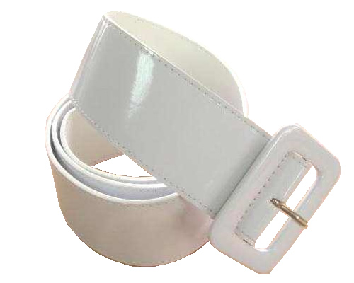 Wide Patent Leather Cinch Belt for Women  