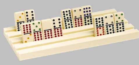 Domino Racks Dominoes Mexican Train Game Holder  