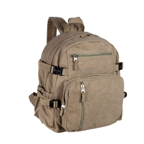 EVEREST Cotton Canvas Backpack Khaki Medium Size 2010  