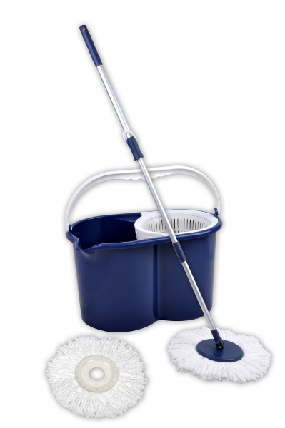 Spin MOP Spinning Magic as Seen on TV 2 Heads Plastic Bucket 360